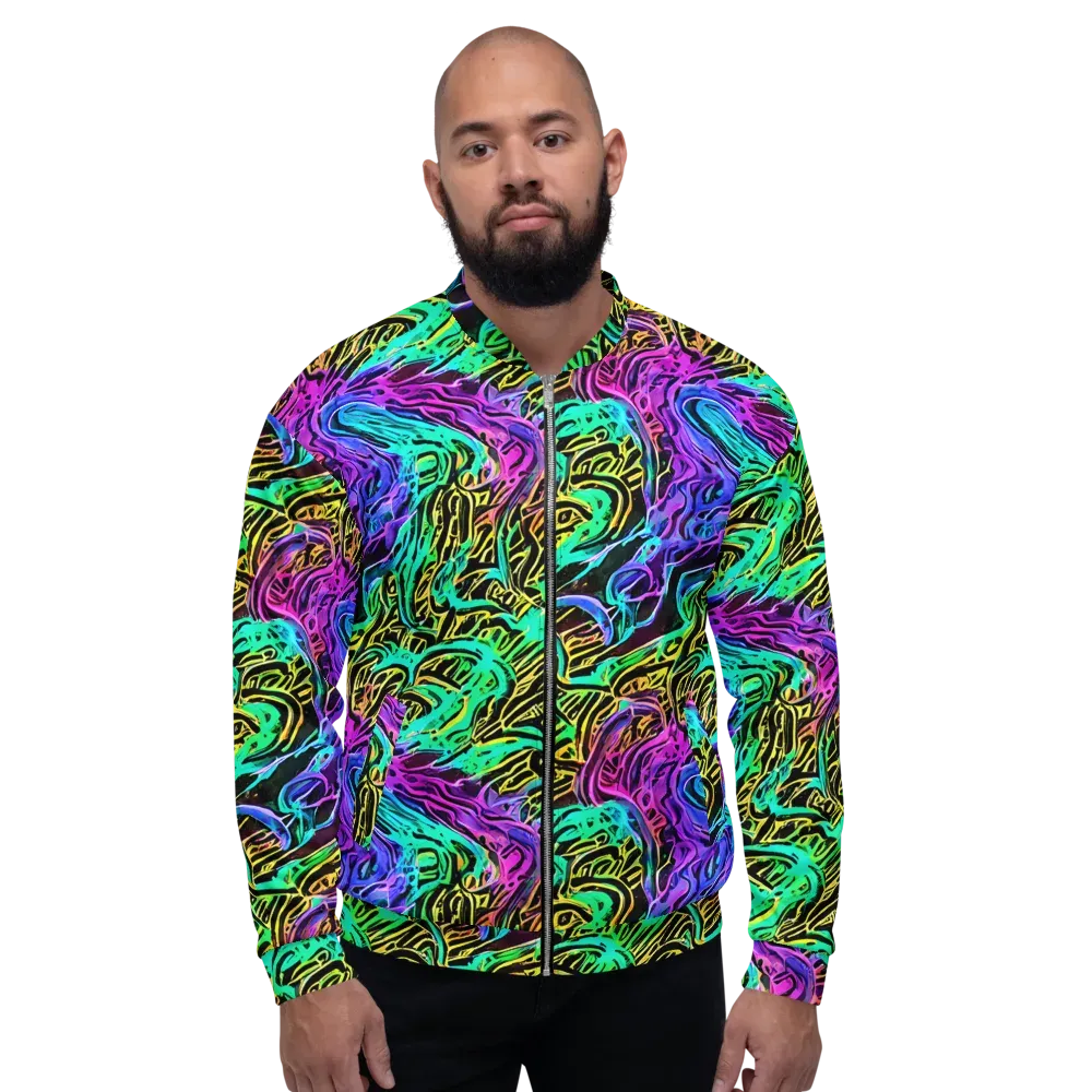 Laser Menagerie on Bomber Jacket — Front