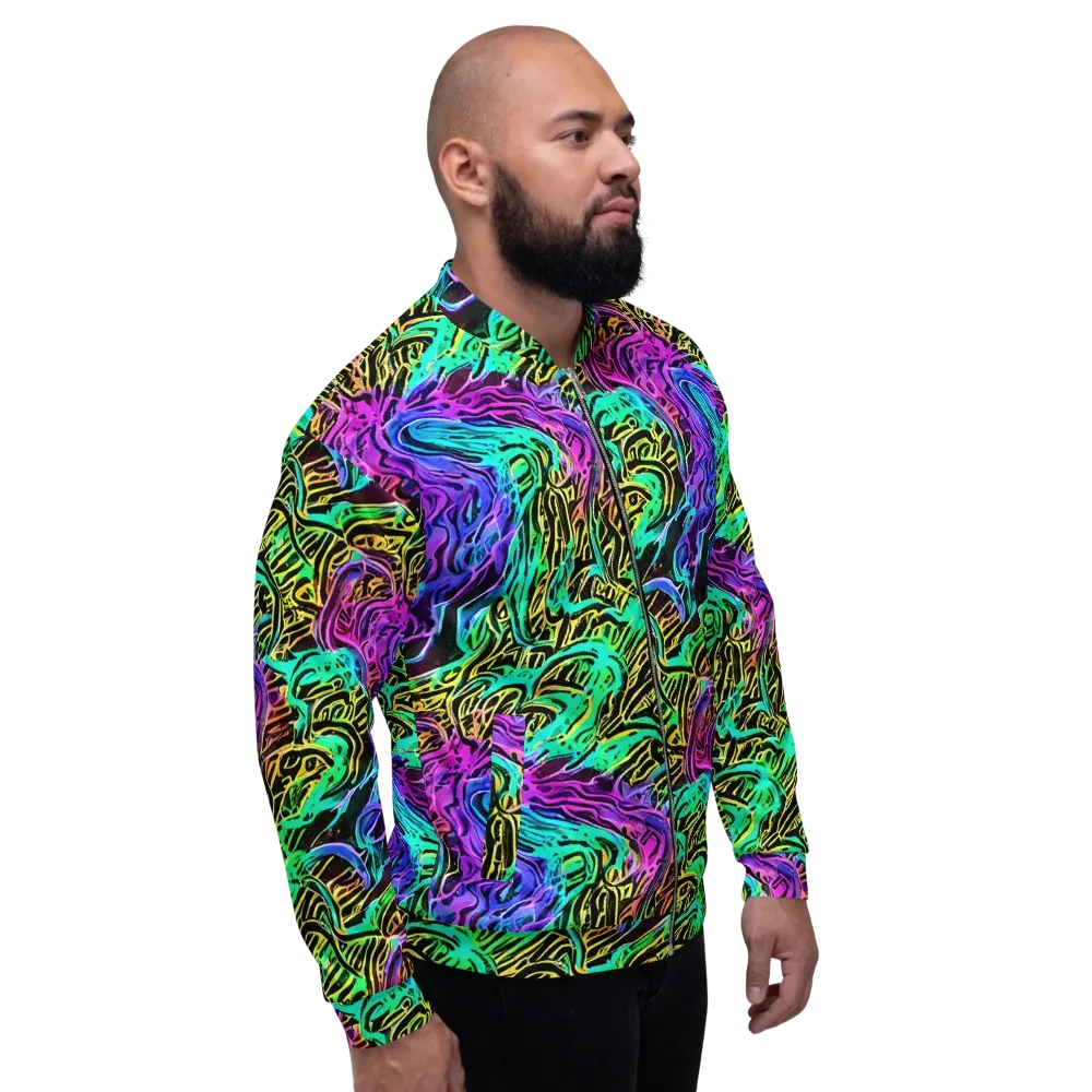 Laser Menagerie on Bomber Jacket — Right