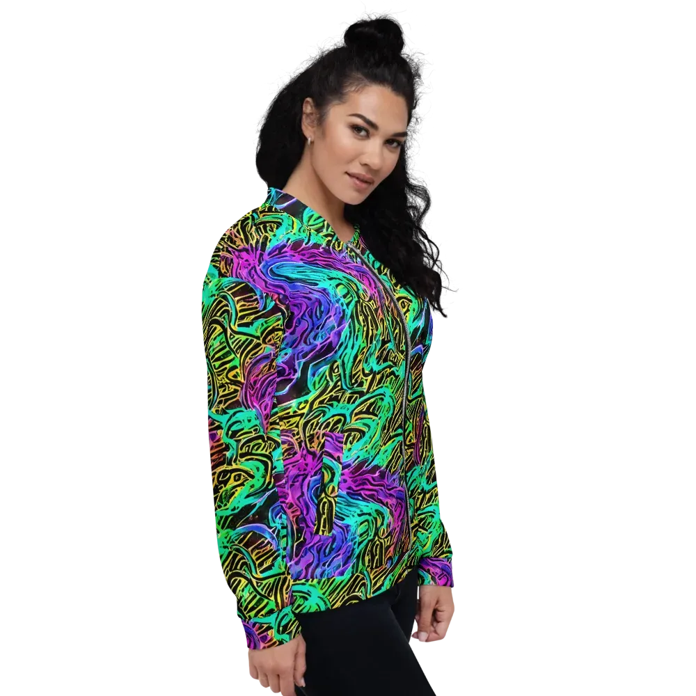 Laser Menagerie on Bomber Jacket — Right