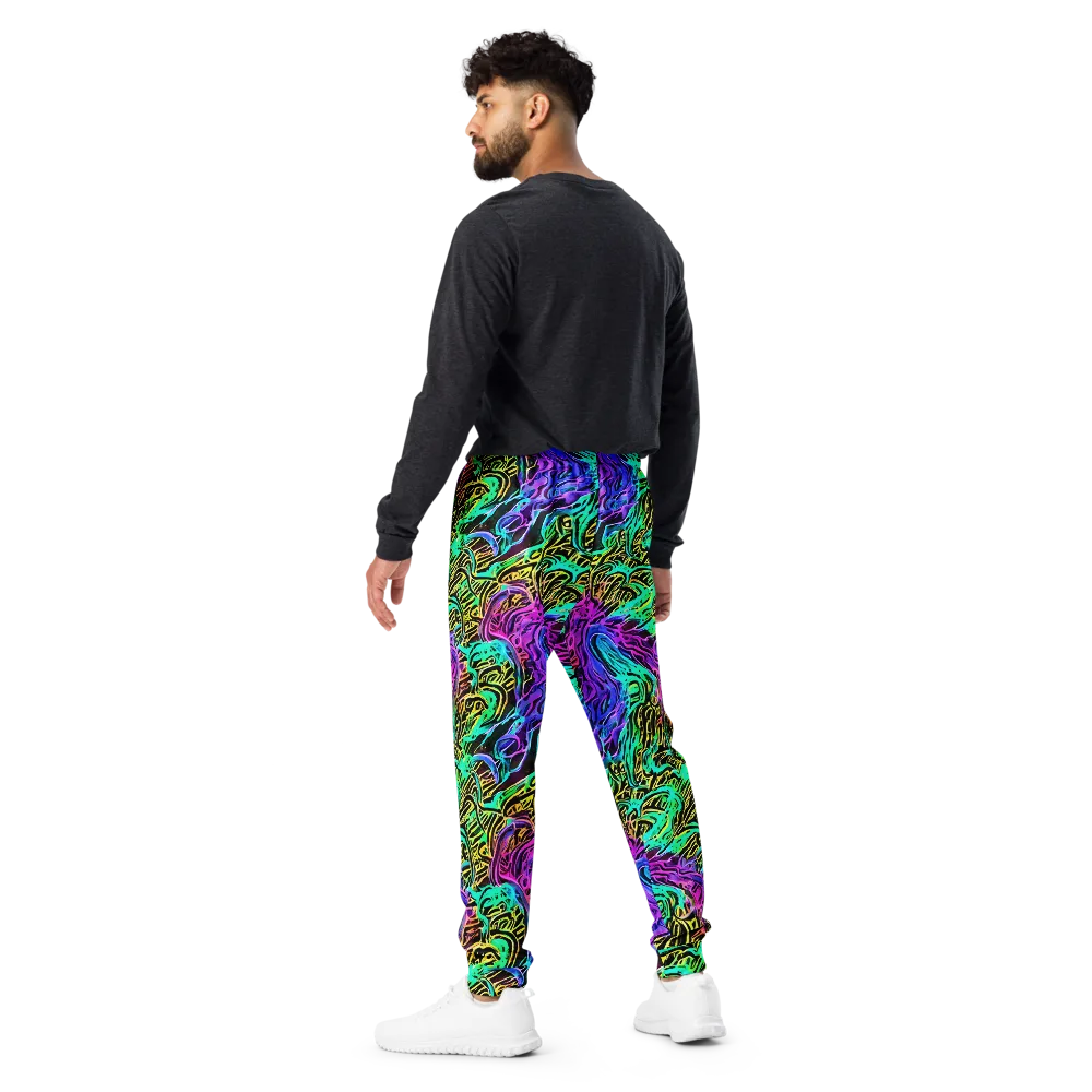 Laser Menagerie on Men's Joggers — Back