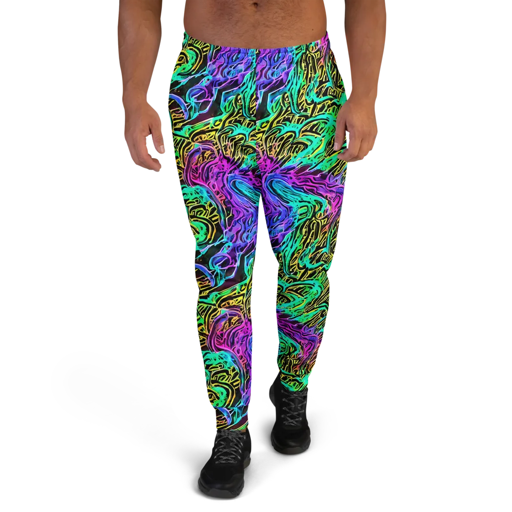 Laser Menagerie on Men's Joggers — Front