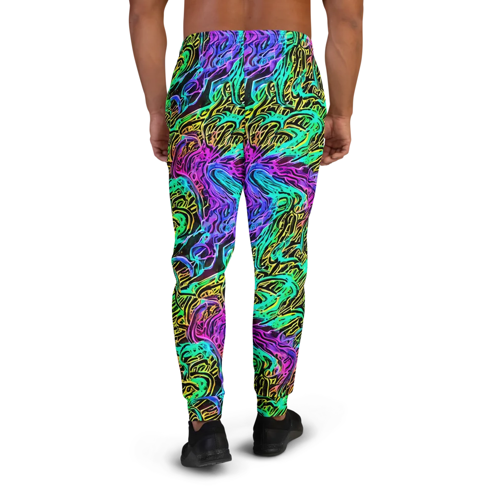 Laser Menagerie on Men's Joggers — Back