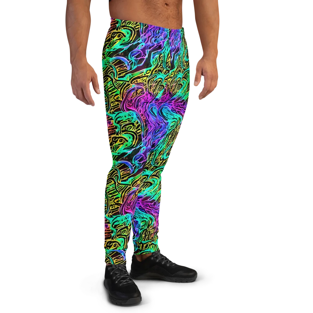 Laser Menagerie on Men's Joggers — Right
