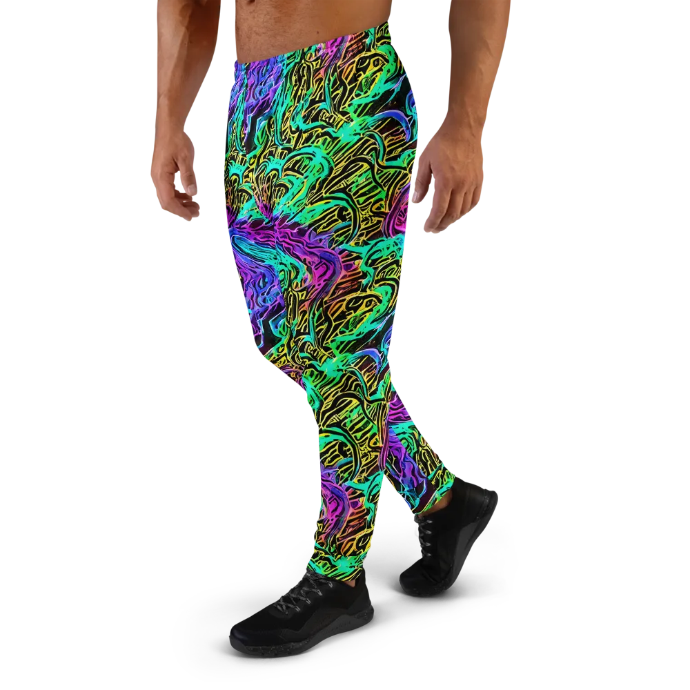 Laser Menagerie on Men's Joggers — Left
