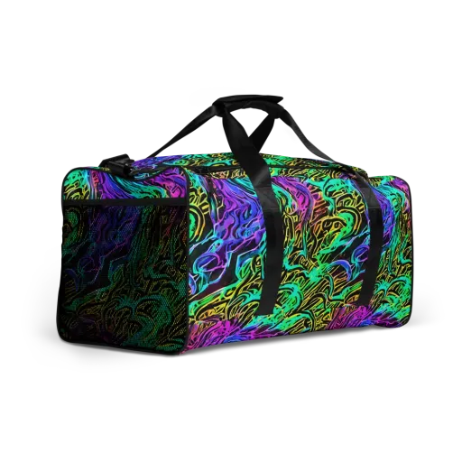 Laser Menagerie on a Duffle Bag