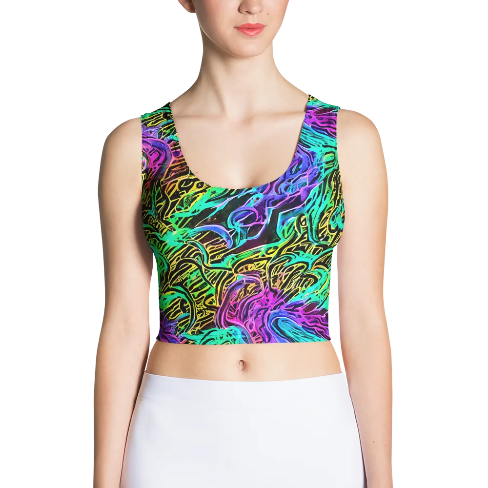Laser Menagerie on Crop Top — Front