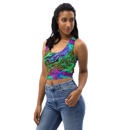 Laser Menagerie on a Crop Top