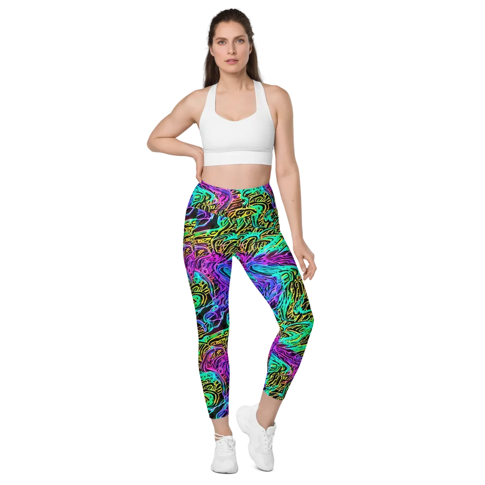 Laser Menagerie on Leggings with Pockets — Front