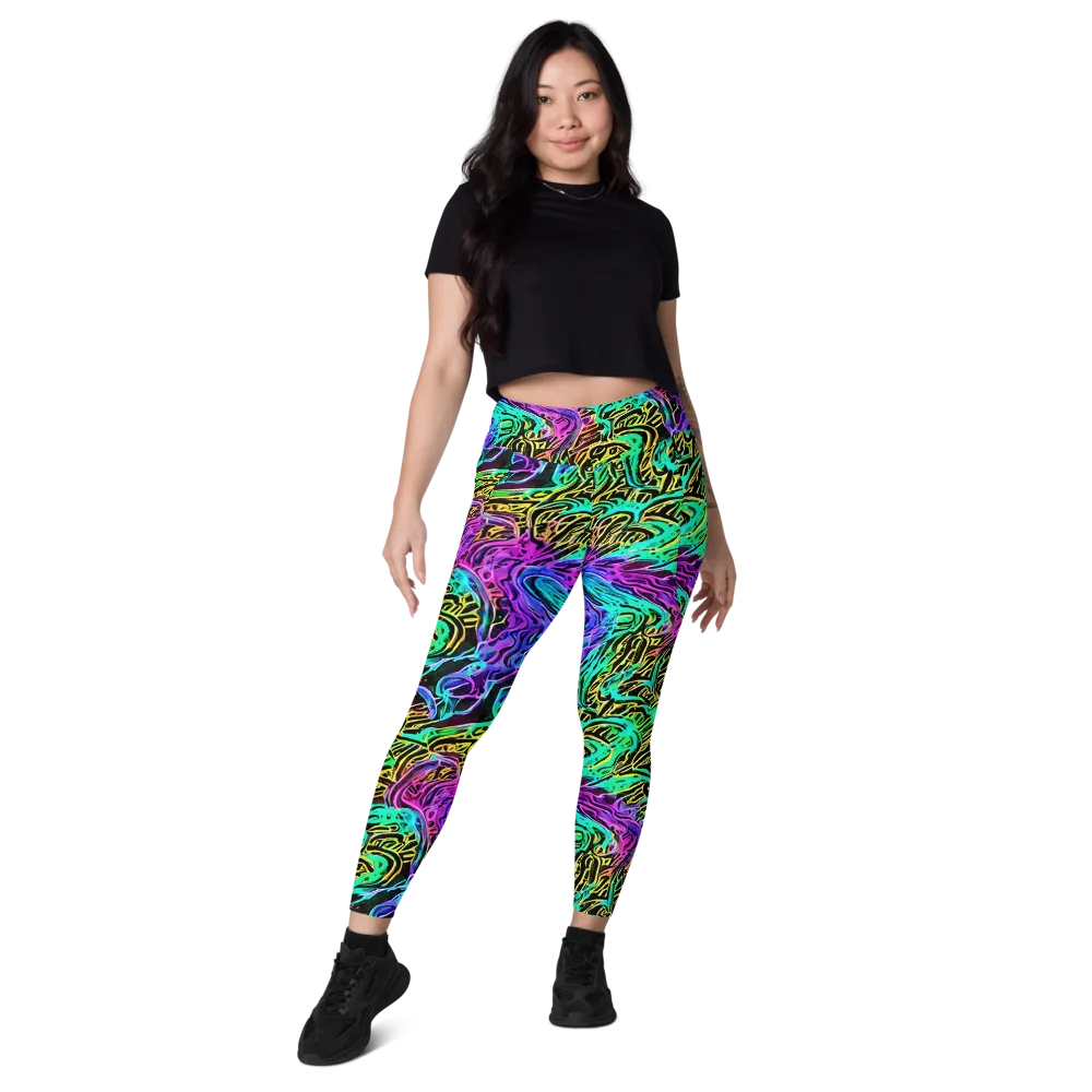 Laser Menagerie on Leggings with Pockets — Front