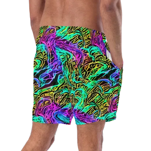 Laser Menagerie on a Swim Trunks