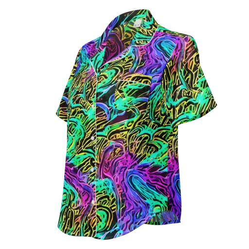 Laser Menagerie on a Women's Short Sleeve Pajama Top