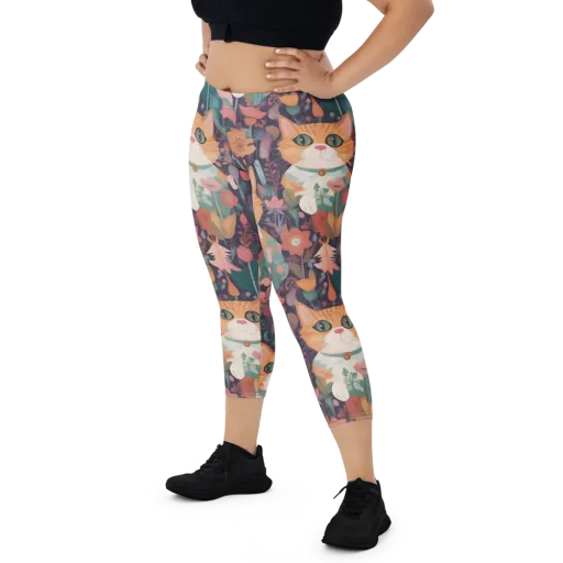 Whiskerwood on a Capri Leggings