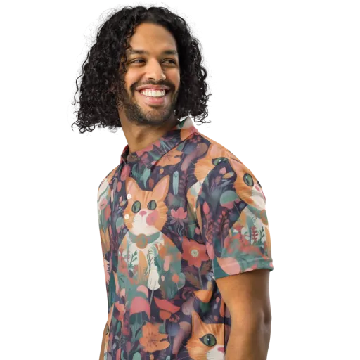Whiskerwood on a Men's Slim Fit Polo Shirt