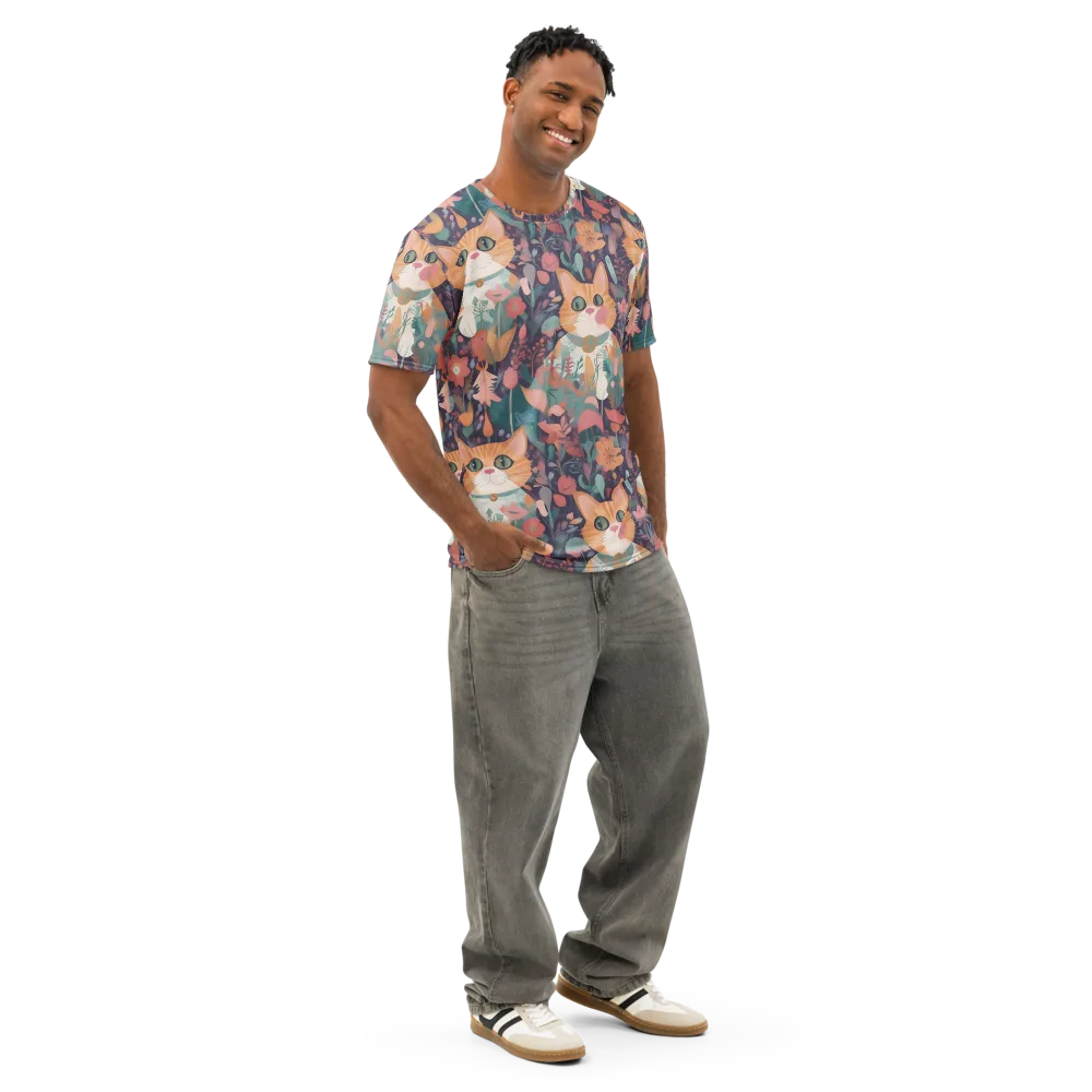 Whiskerwood on Men's Cotton Crew Neck T-Shirt — Right Front