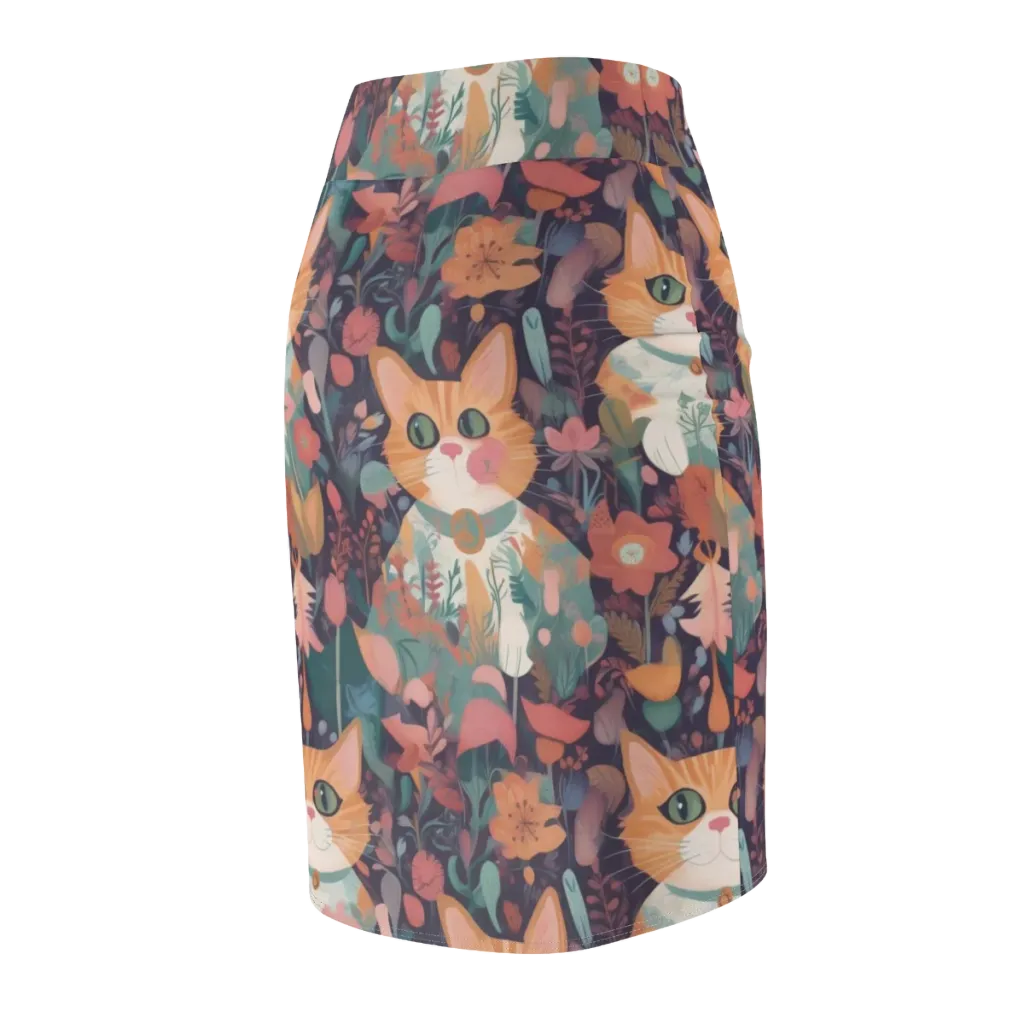 Whiskerwood on Pencil Skirt — Back Side