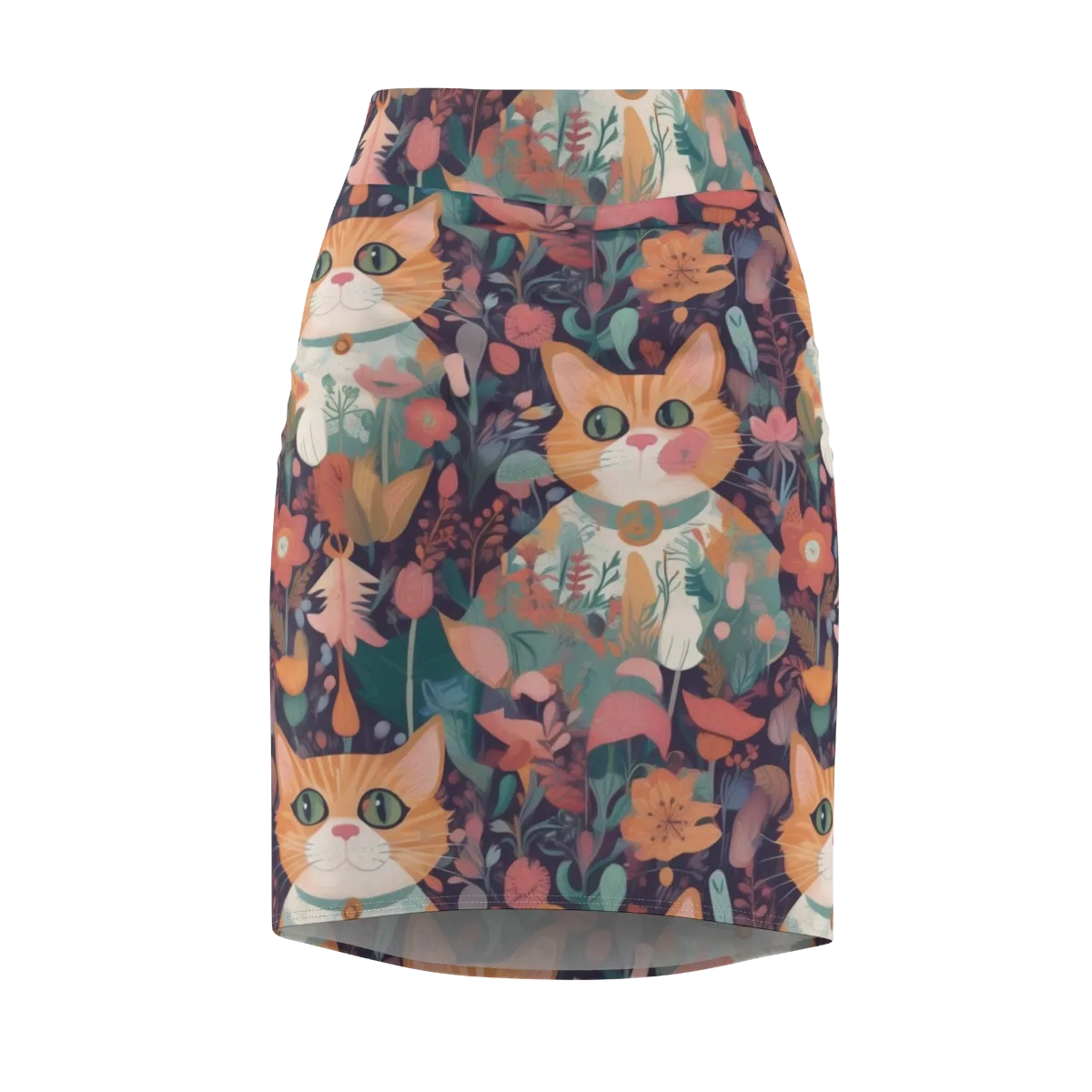 Whiskerwood on Pencil Skirt — Front