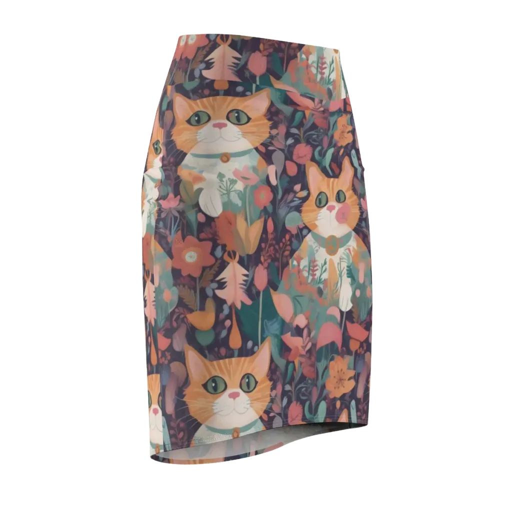 Whiskerwood on Pencil Skirt — Front Side