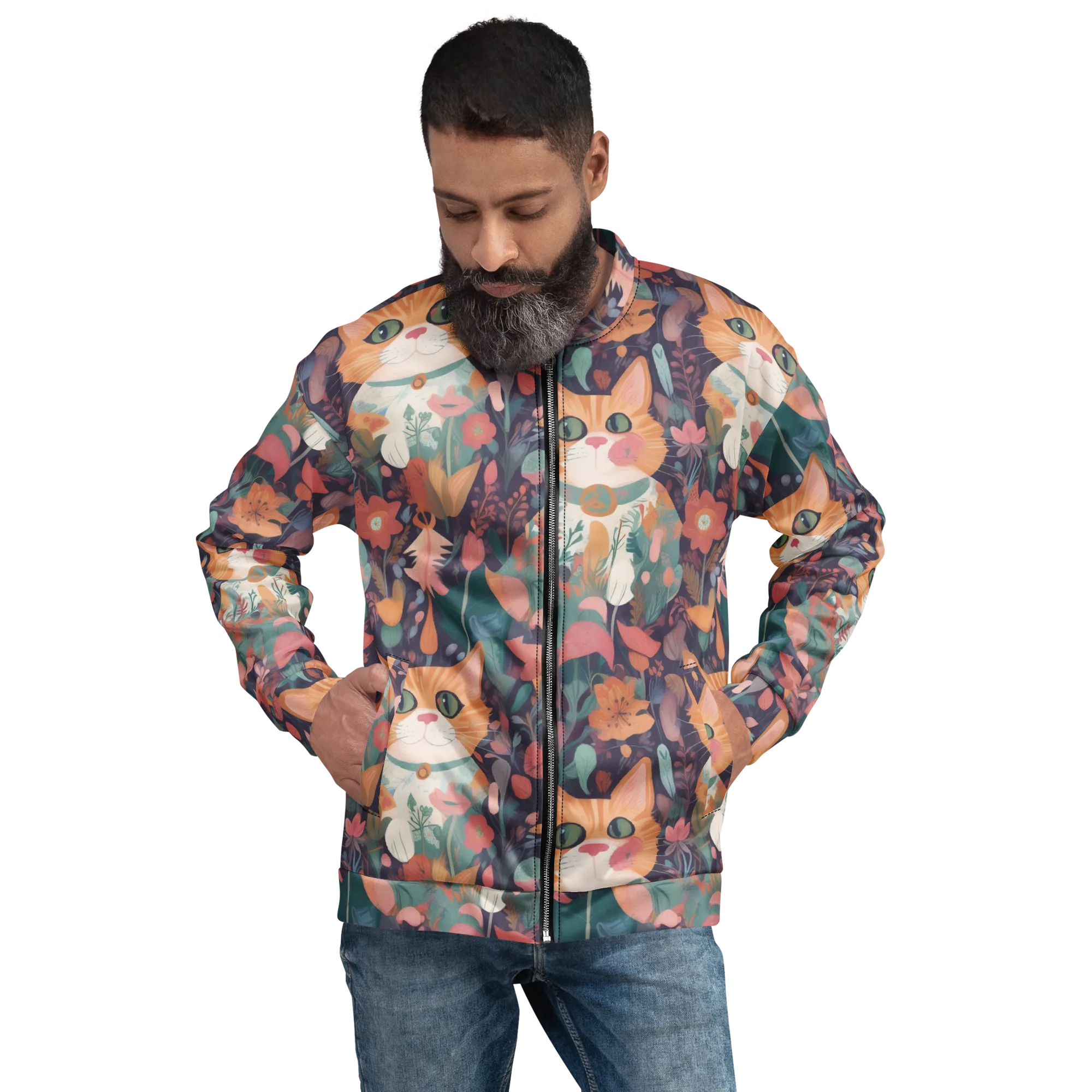 Whiskerwood on Bomber Jacket — Front