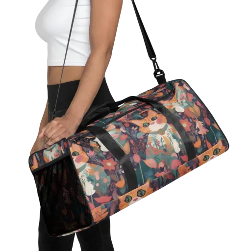 Whiskerwood on a Duffle Bag