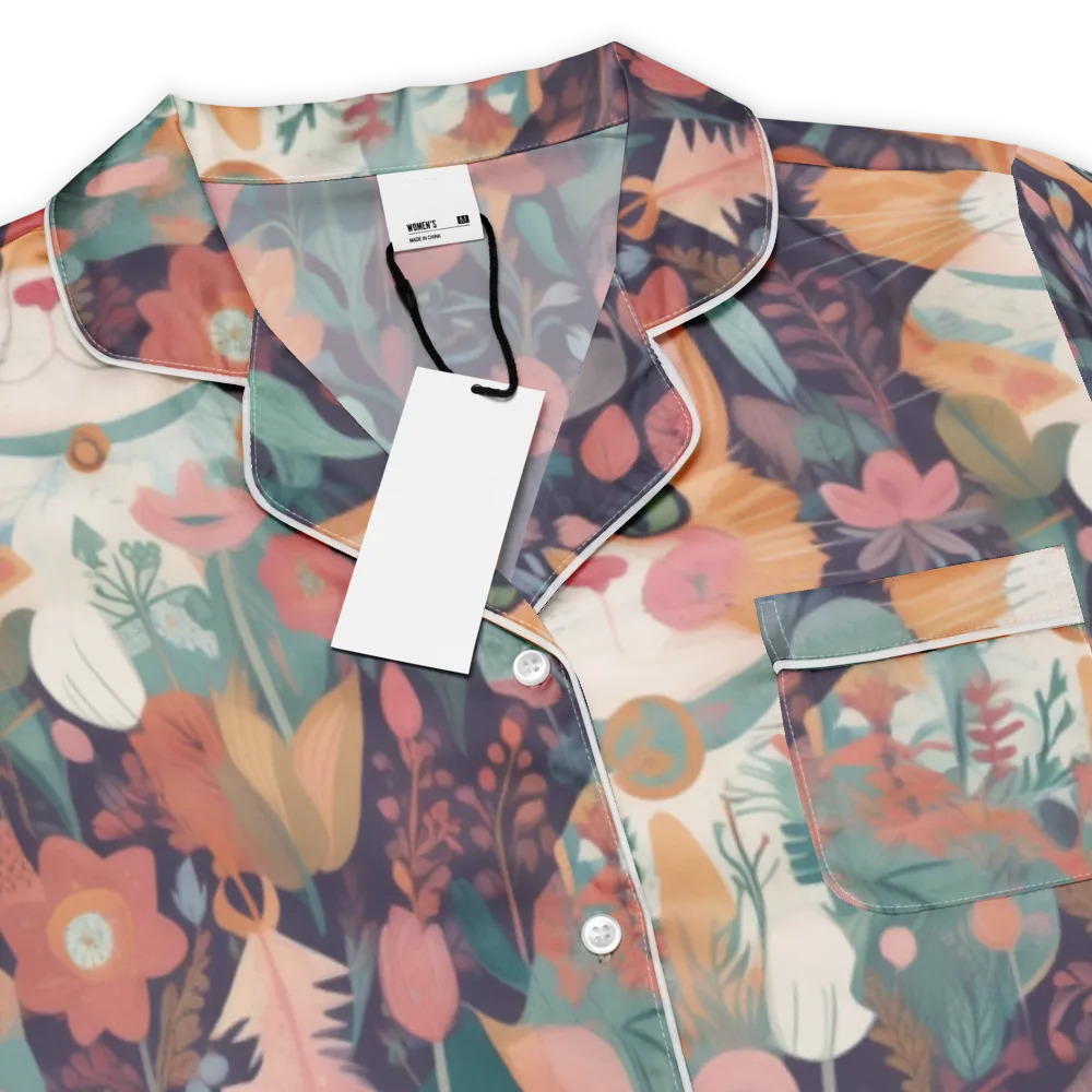 Whiskerwood on Women's Short Sleeve Pajama Top — Product details