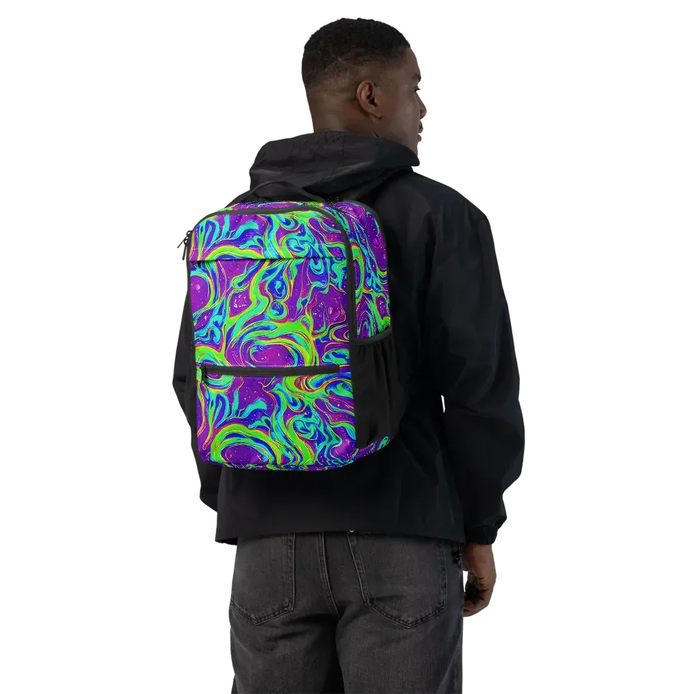 Lucid Lava on Utility Backpack — Back