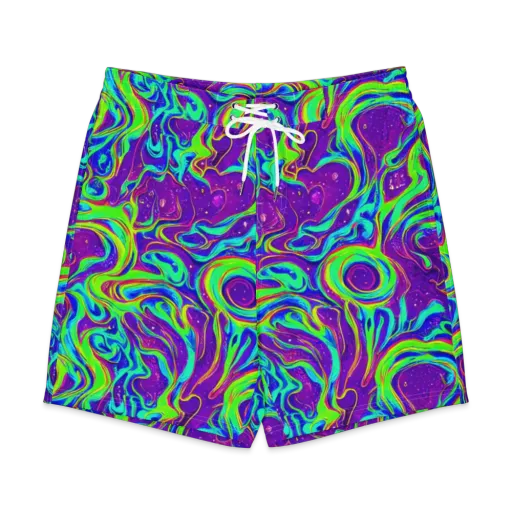 Lucid Lava on a Men's Board Shorts