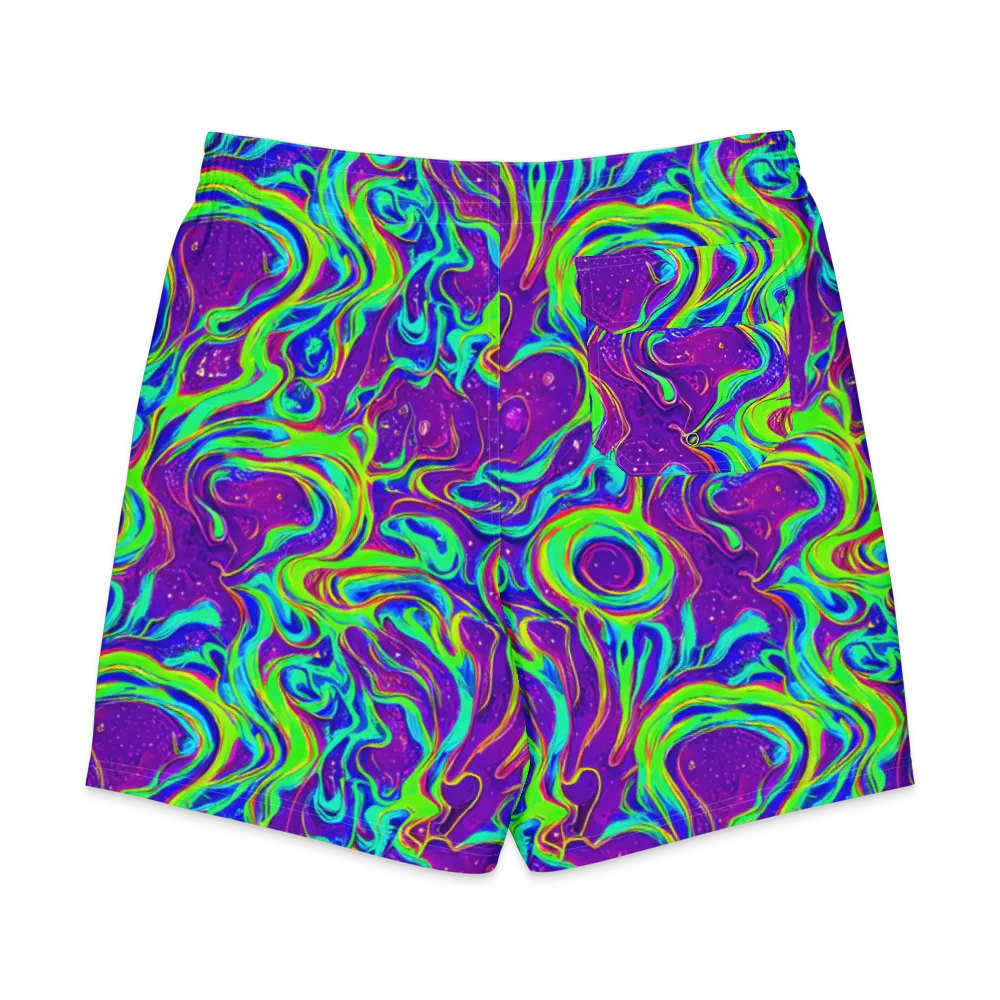Lucid Lava on Men's Board Shorts — Back