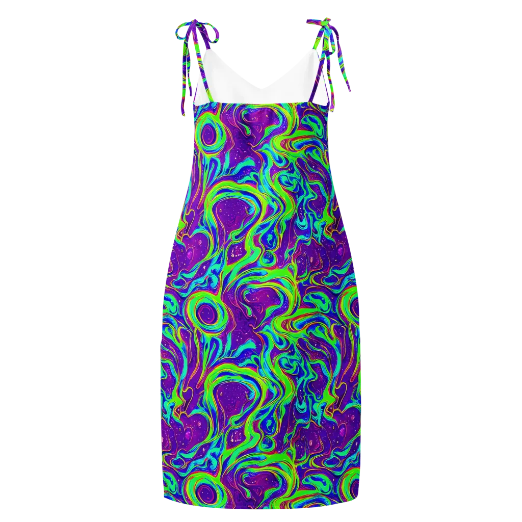 Lucid Lava on Slip Dress — Back