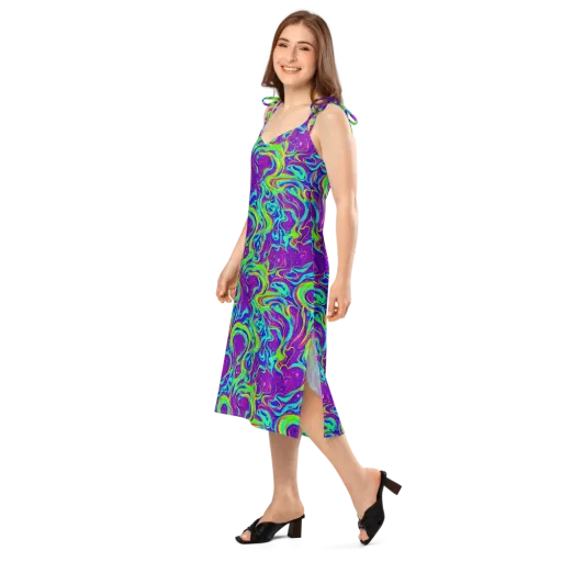 Lucid Lava on a Slip Dress