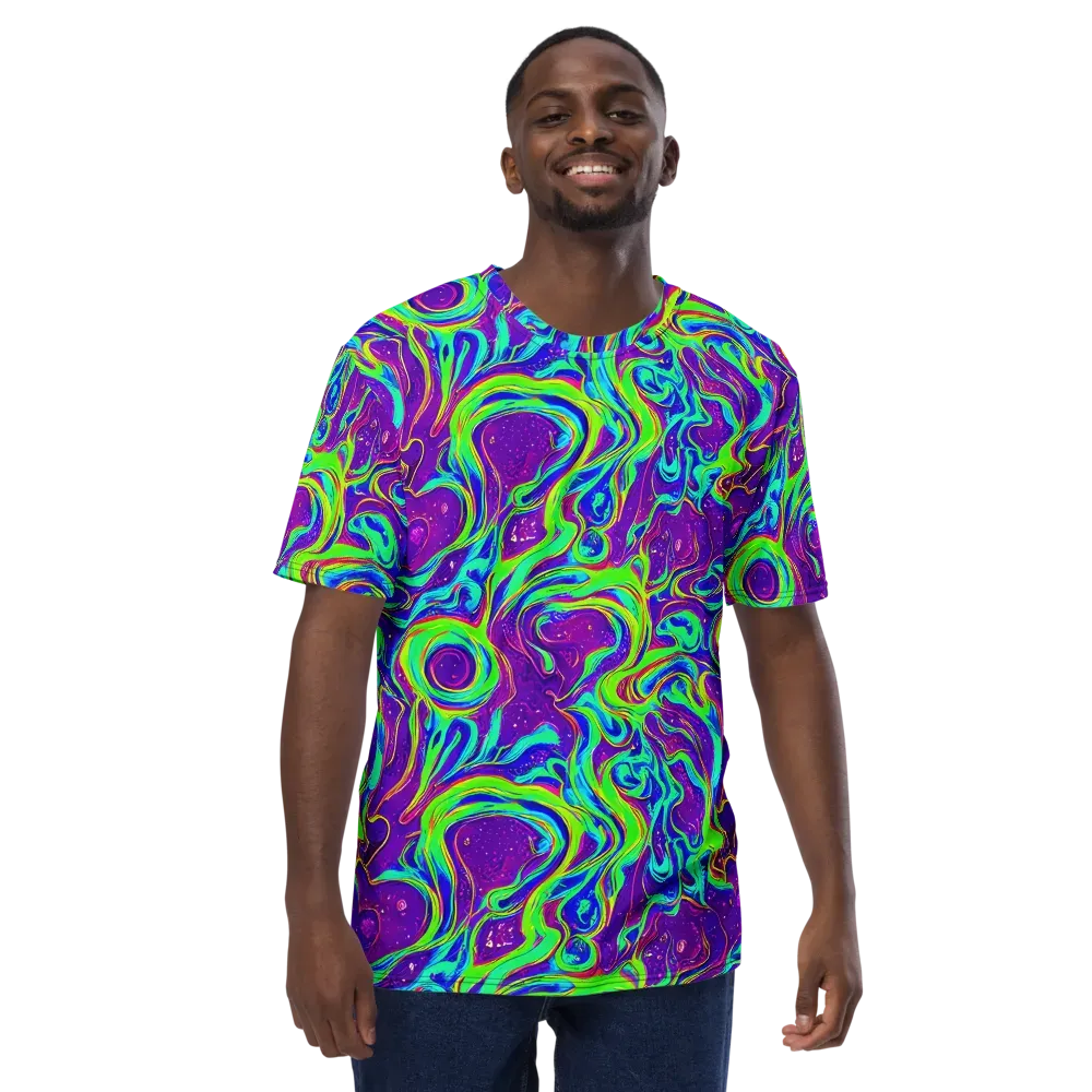 Lucid Lava on Men's Crew Neck T-Shirt — Front