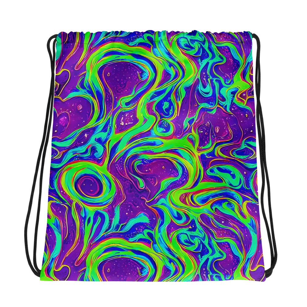 Lucid Lava on Drawstring Bag — Photo
