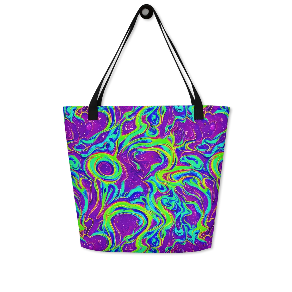Lucid Lava on Large Tote Bag W/ Pocket — Front
