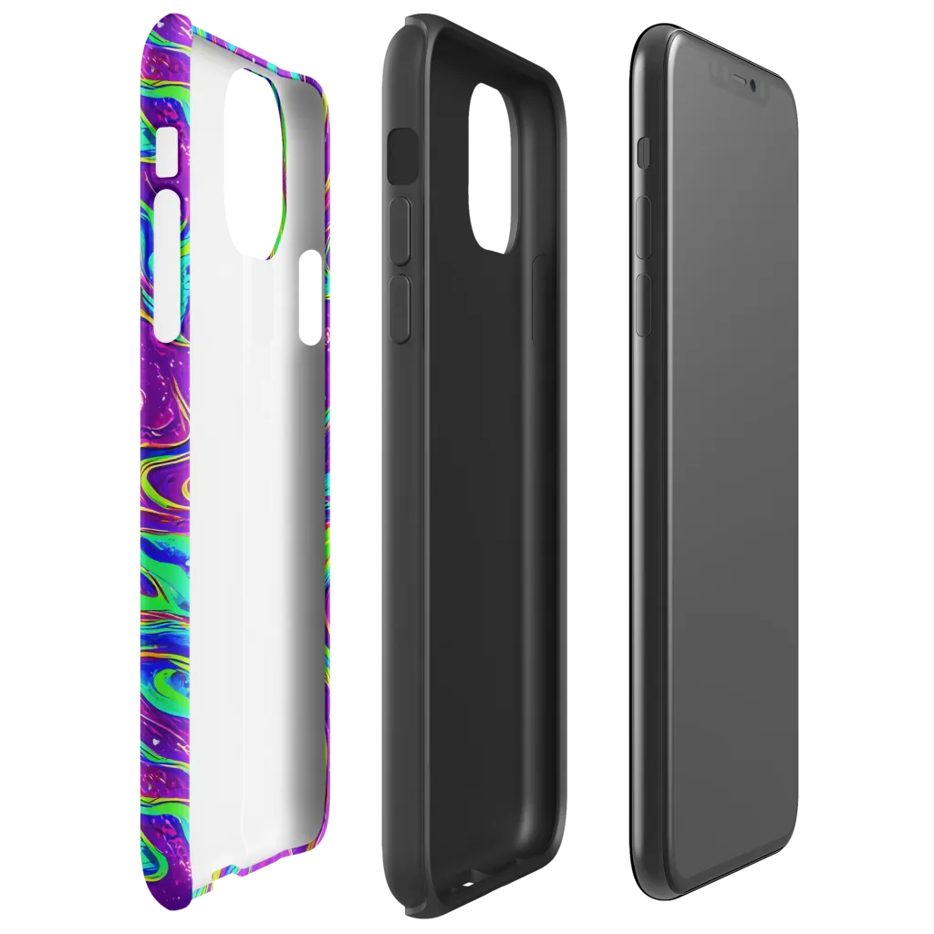 Lucid Lava on Tough Case for iPhone® — Right