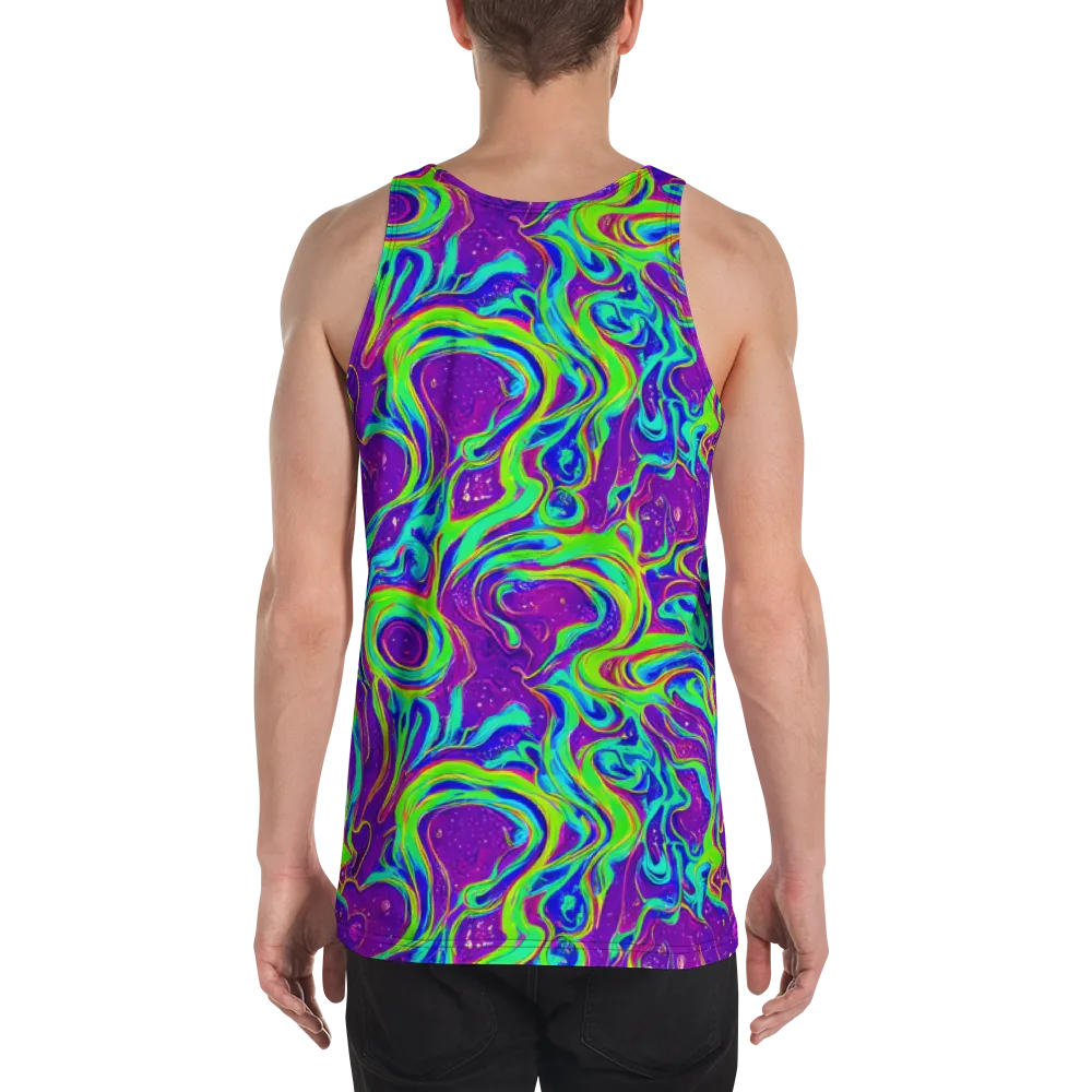 Lucid Lava on Men's Tank Top — Back