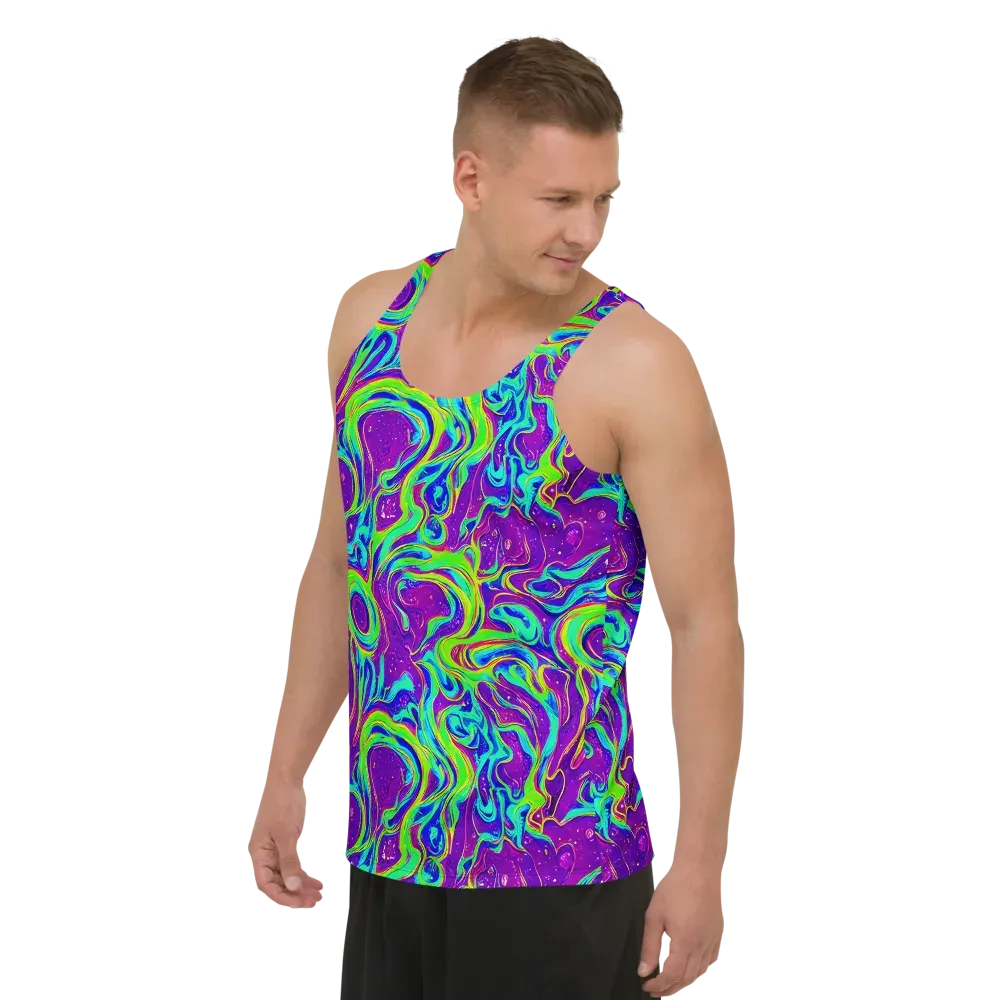 Lucid Lava on Men's Tank Top — Left Front