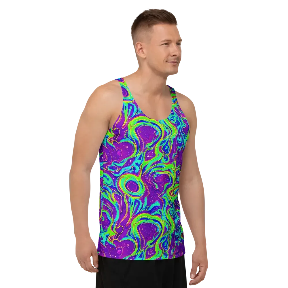 Lucid Lava on Men's Tank Top — Right Front