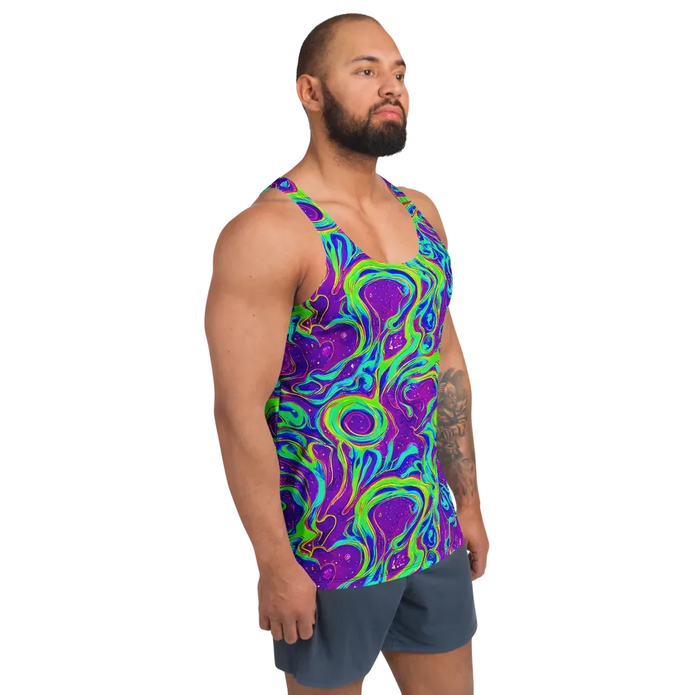 Lucid Lava on Men's Tank Top — Right Front
