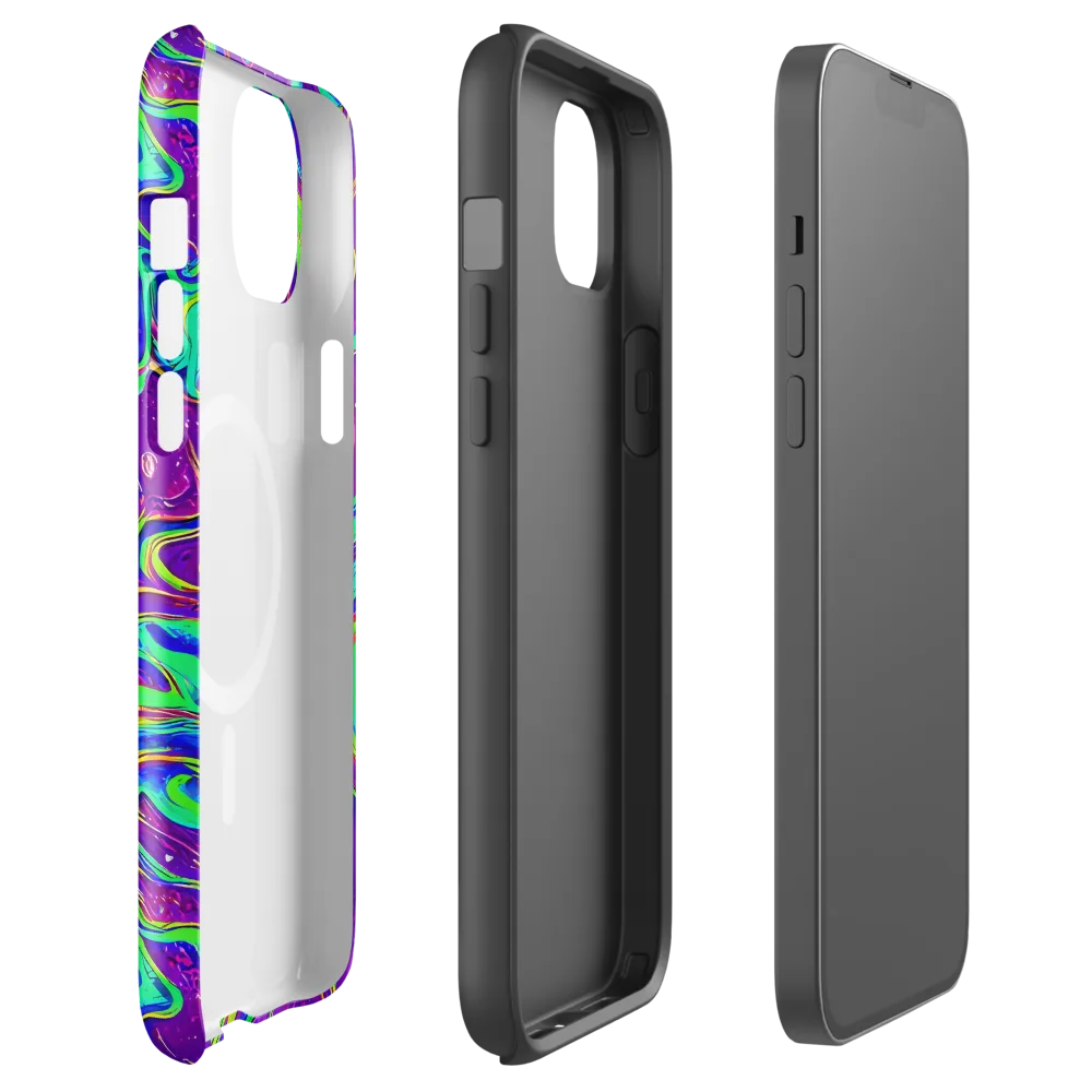 Lucid Lava on MagSafe Tough Case for iPhone® — Front