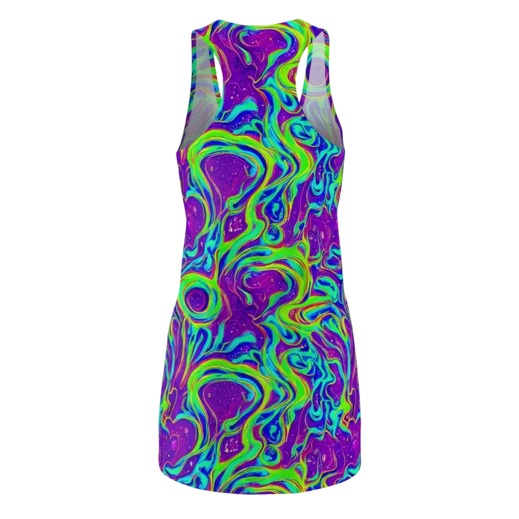 Lucid Lava on Racerback Dress — Back