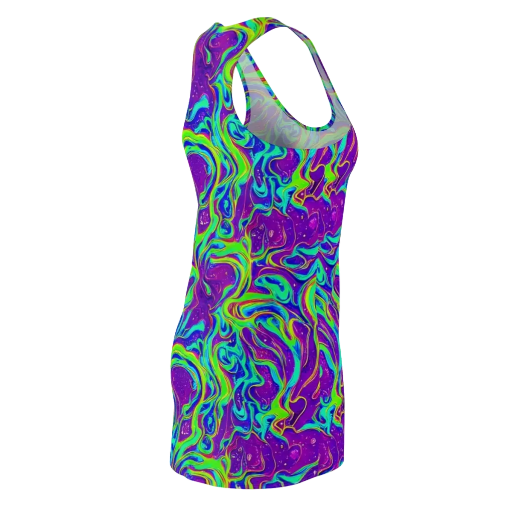 Lucid Lava on Racerback Dress — Back Side