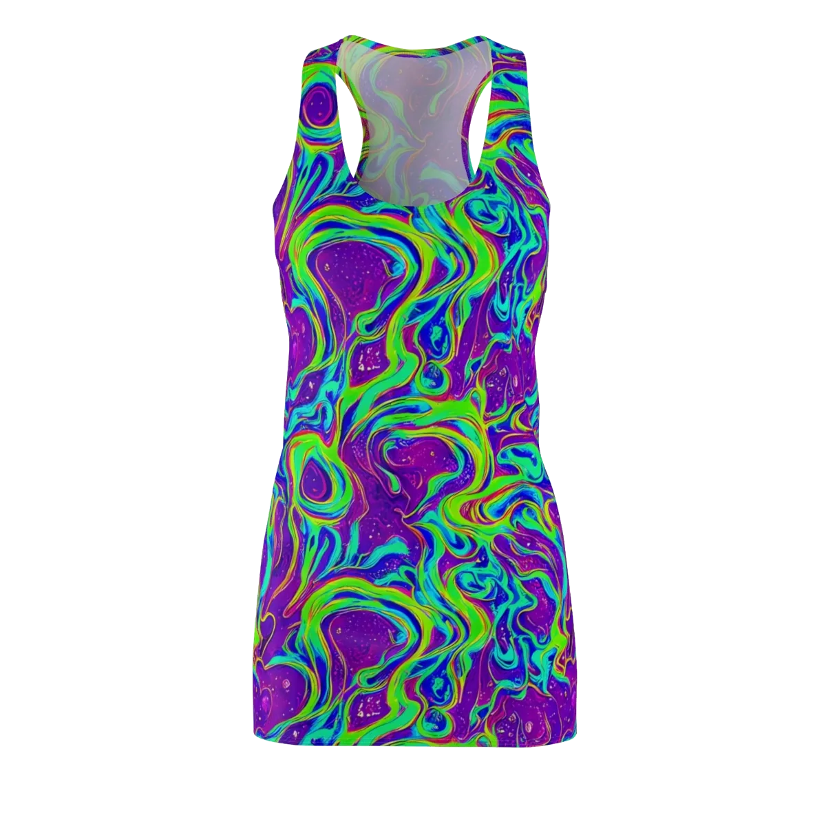 Lucid Lava on Racerback Dress — Front