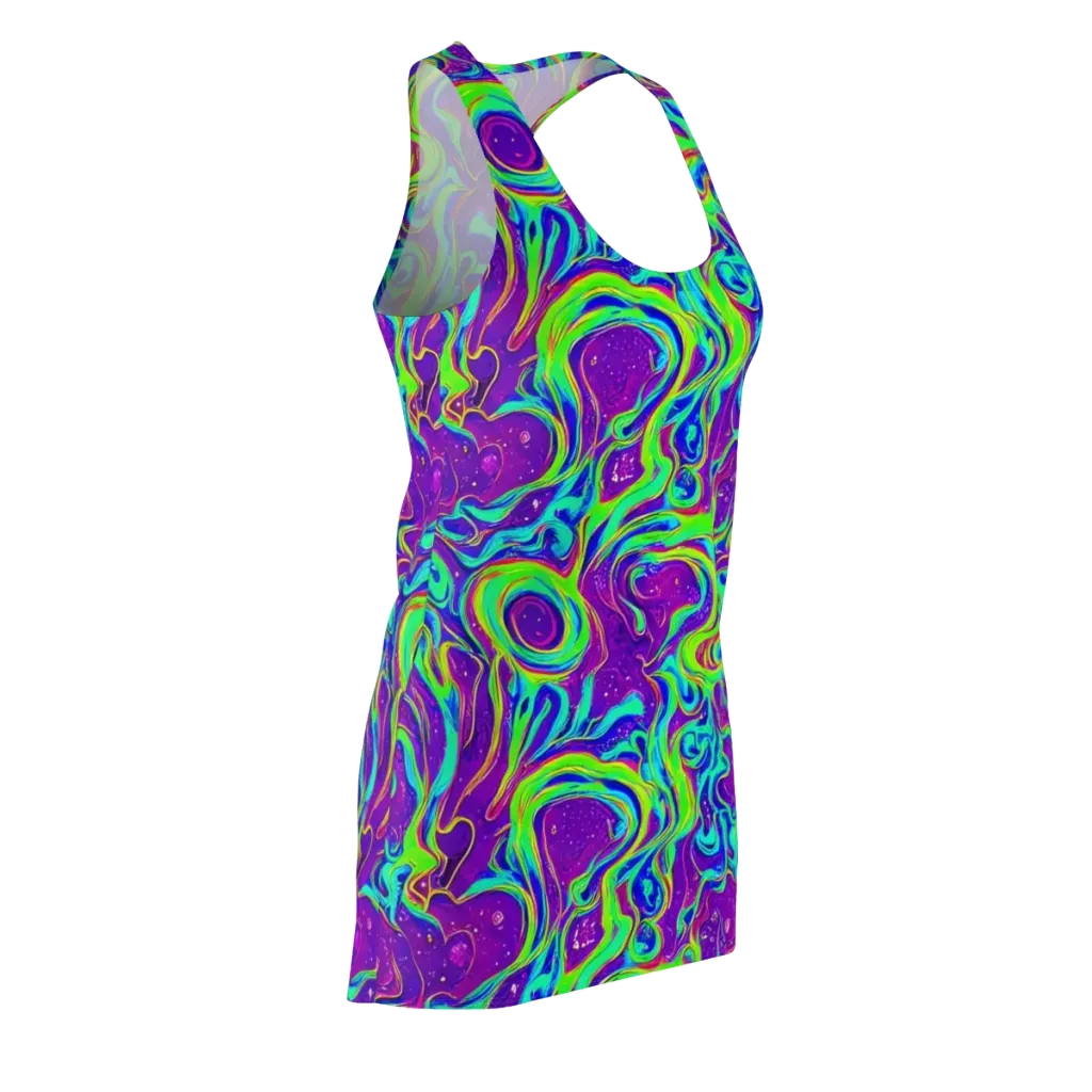 Lucid Lava on Racerback Dress — Front Side