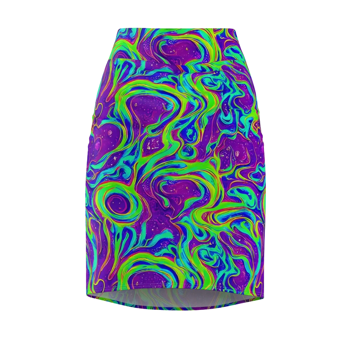 Lucid Lava on Pencil Skirt — Front