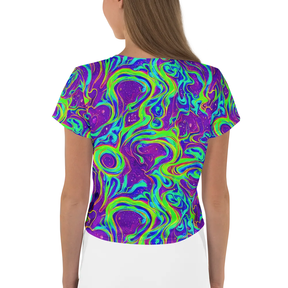 Lucid Lava on Crop Tee — Back