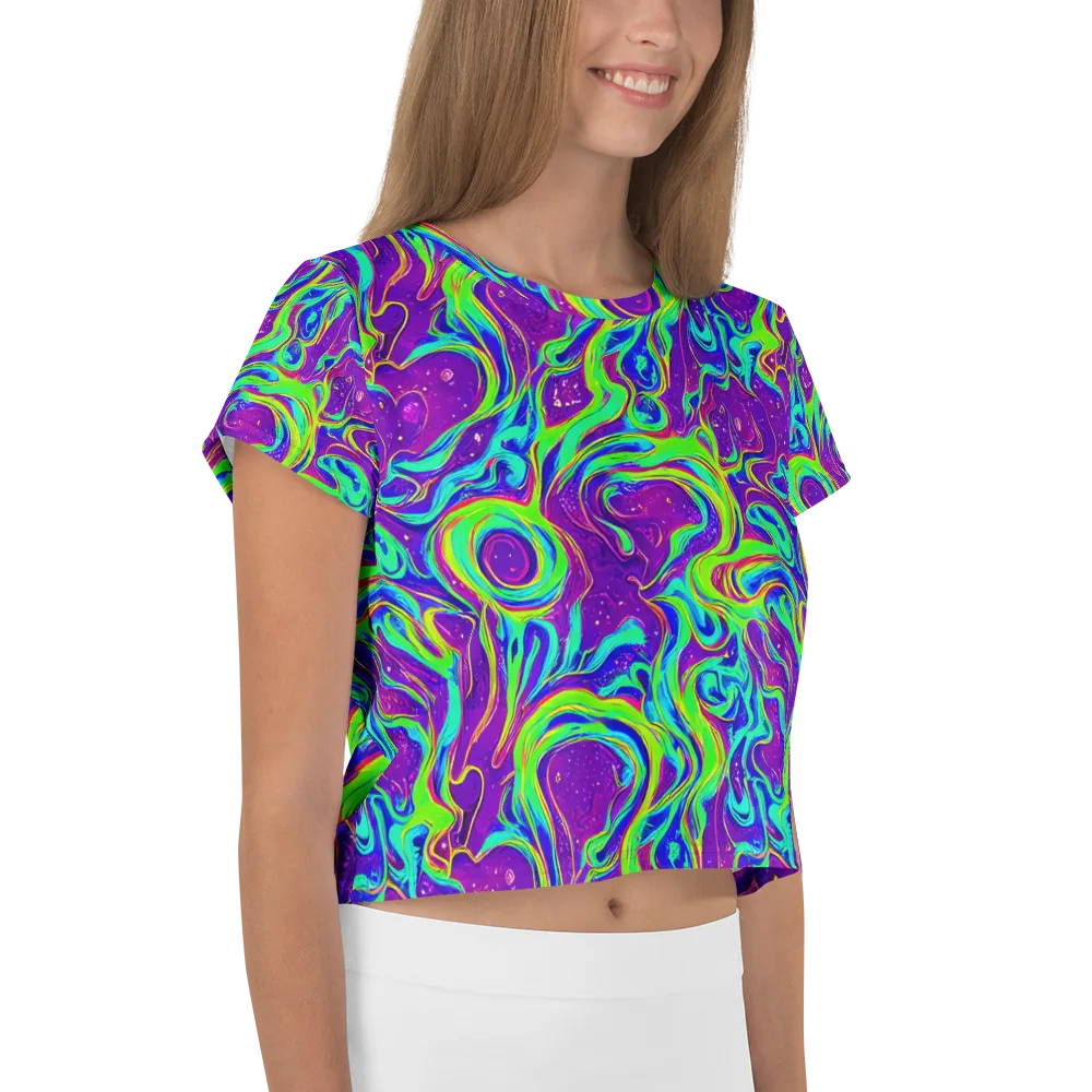Lucid Lava on Crop Tee — Right