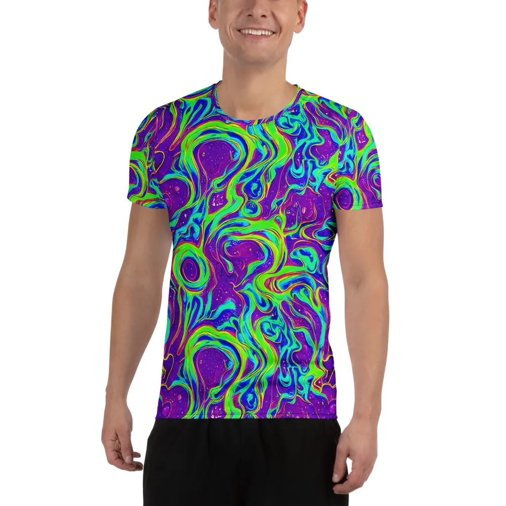 Lucid Lava on Men's Athletic T-Shirt — Front