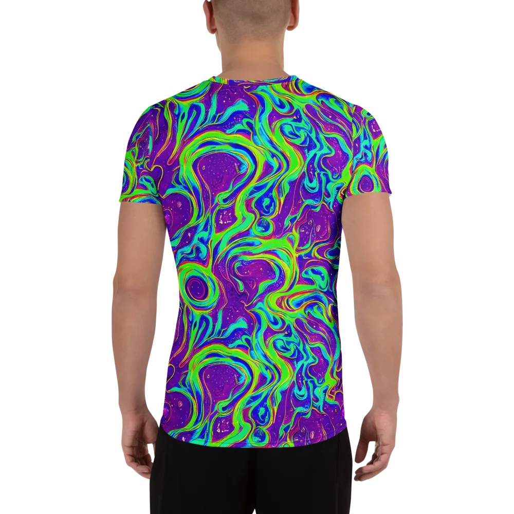 Lucid Lava on Men's Athletic T-Shirt — Back