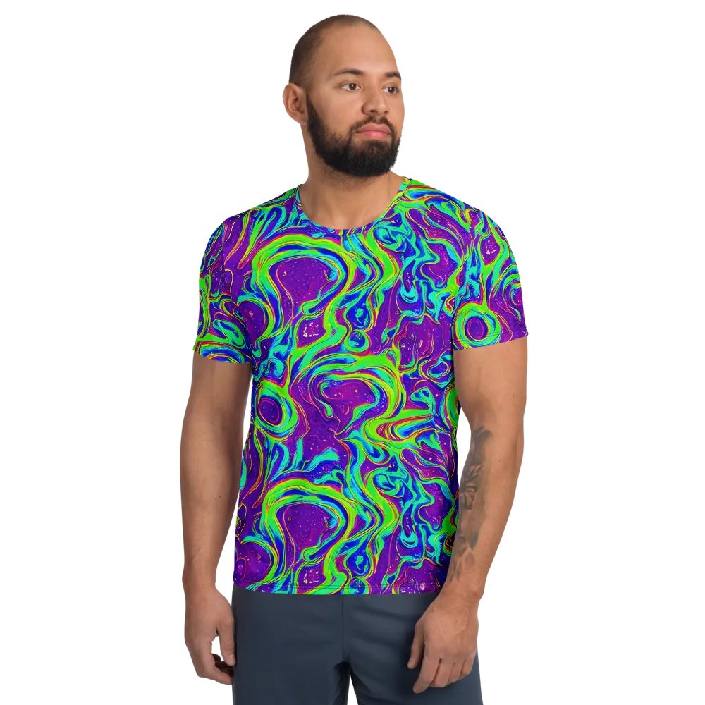 Lucid Lava on Men's Athletic T-Shirt — Front