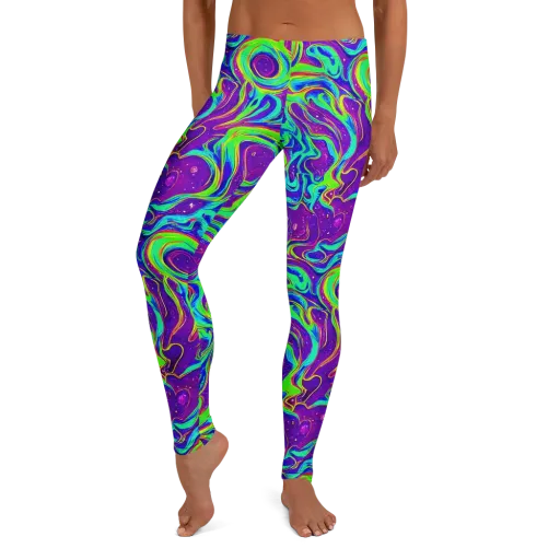 Lucid Lava on a Leggings