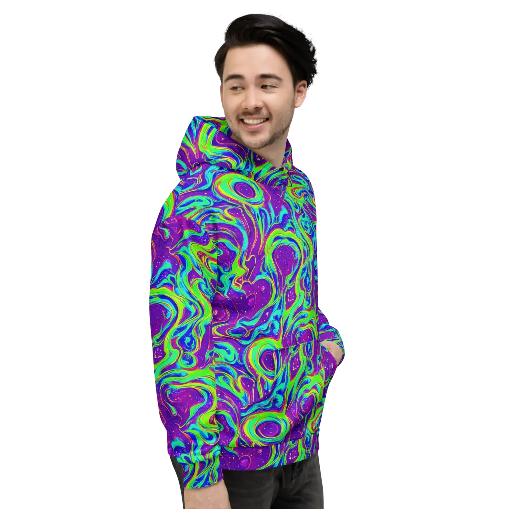 Lucid Lava on Hoodie — Right